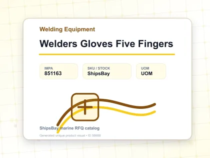 Welders Gloves Five Fingers - Welding Equipment - IMPA 851163