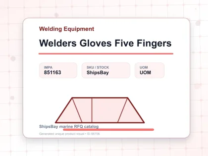 Welders Gloves Five Fingers - Welding Equipment - IMPA 851163