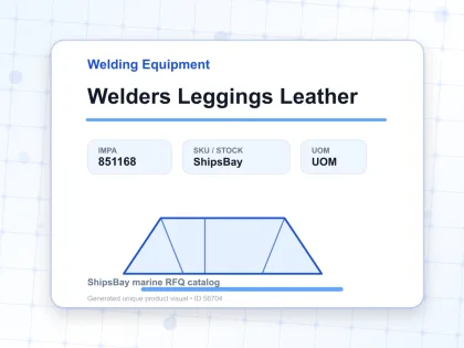 Welders Leggings Leather - Welding Equipment - IMPA 851168