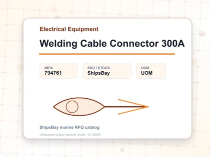 Welding Cable Connector 300A - Electrical Equipment - IMPA 794761