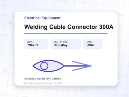 Welding Cable Connector 300A - Electrical Equipment - IMPA 794761