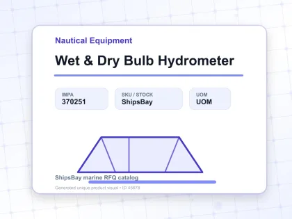 Wet & Dry Bulb Hydrometer - Nautical Equipment - IMPA 370251