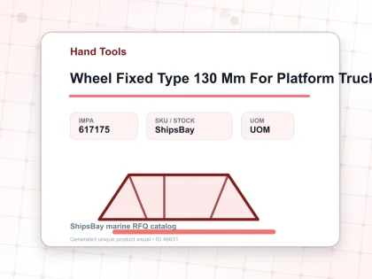 Wheel Fixed Type 130 Mm For Platform Truck - Hand Tools - IMPA 617175