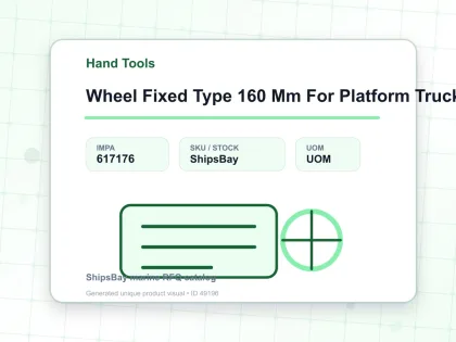 Wheel Fixed Type 160 Mm For Platform Truck - Hand Tools - IMPA 617176