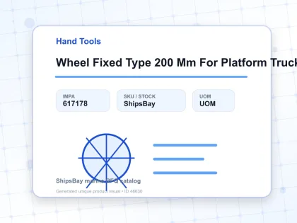 Wheel Fixed Type 200 Mm For Platform Truck - Hand Tools - IMPA 617178