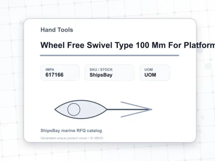Wheel Free Swivel Type 100 Mm For Platform Truck - Hand Tools - IMPA 617166