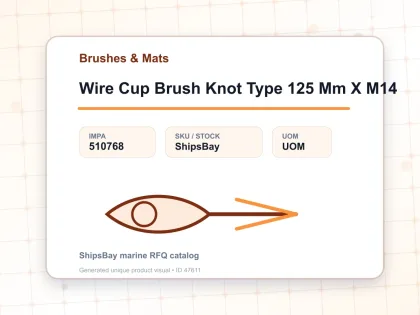Wire Cup Brush Knot Type 125 Mm X M14 - Brushes & Mats - IMPA 510768