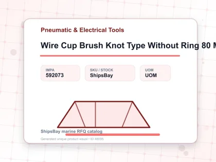 Wire Cup Brush Knot Type Without Ring 80 Mm X M14 - Pneumatic & Electrical Tools - IMPA 592073