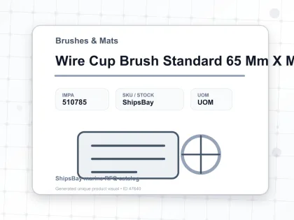 Wire Cup Brush Standard 65 Mm X M10 - Brushes & Mats - IMPA 510785