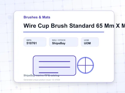 Wire Cup Brush Standard 65 Mm X M14 - Brushes & Mats - IMPA 510761