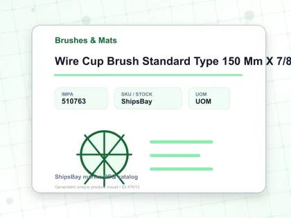 Wire Cup Brush Standard Type 150 Mm X 7/8″ Hole 22,2 Mm - Brushes & Mats - IMPA 510763