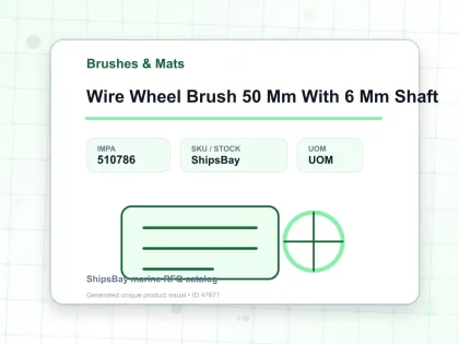 Wire Wheel Brush 50 Mm With 6 Mm Shaft - Brushes & Mats - IMPA 510786