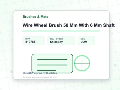 Wire Wheel Brush 50 Mm With 6 Mm Shaft - Brushes & Mats - IMPA 510786