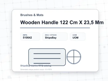 Wooden Handle 122 Cm X 23,5 Mm - Brushes & Mats - IMPA 510642