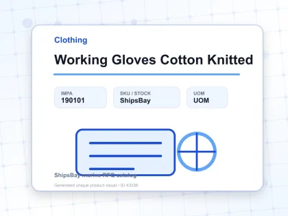 Working Gloves Cotton Knitted - Clothing - IMPA 190101