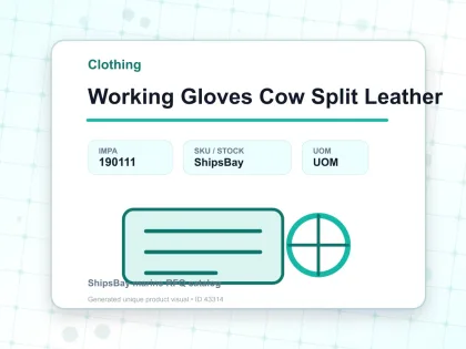 Working Gloves Cow Split Leather - Clothing - IMPA 190111