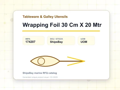 Wrapping Foil 30 Cm X 20 Mtr - Tableware & Galley Utensils - IMPA 174207