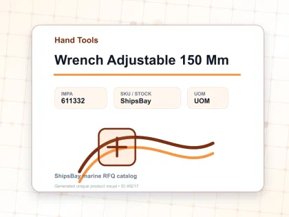 Wrench Adjustable 150 Mm - Hand Tools - IMPA 611332