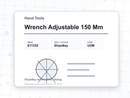 Wrench Adjustable 150 Mm - Hand Tools - IMPA 611332