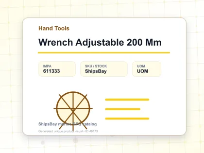 Wrench Adjustable 200 Mm - Hand Tools - IMPA 611333
