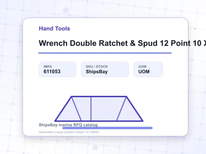 Wrench Double Ratchet & Spud 12 Point 10 X 14 Mm - Hand Tools - IMPA 611053