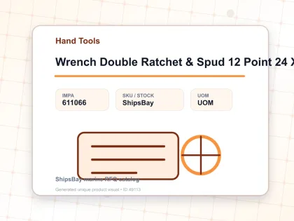 Wrench Double Ratchet & Spud 12 Point 24 X 30 Mm - Hand Tools - IMPA 611066