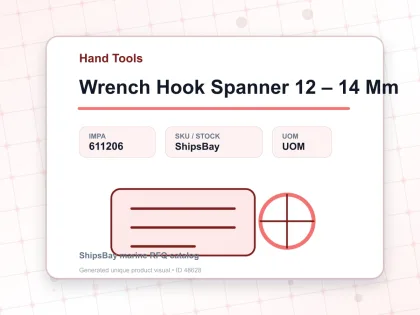 Wrench Hook Spanner 12 – 14 Mm - Hand Tools - IMPA 611206