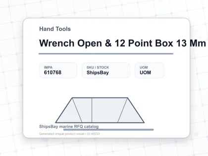 Wrench Open & 12 Point Box 13 Mm - Hand Tools - IMPA 610768