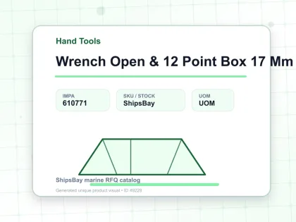 Wrench Open & 12 Point Box 17 Mm - Hand Tools - IMPA 610771