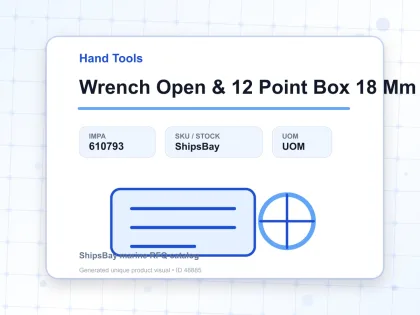 Wrench Open & 12 Point Box 18 Mm - Hand Tools - IMPA 610793