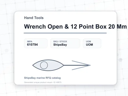 Wrench Open & 12 Point Box 20 Mm - Hand Tools - IMPA 610794
