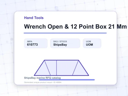 Wrench Open & 12 Point Box 21 Mm - Hand Tools - IMPA 610773