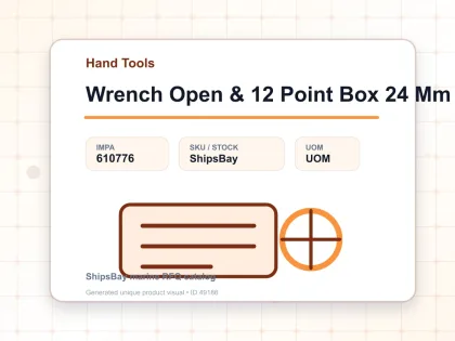 Wrench Open & 12 Point Box 24 Mm - Hand Tools - IMPA 610776
