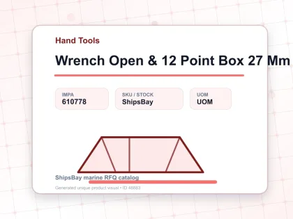Wrench Open & 12 Point Box 27 Mm - Hand Tools - IMPA 610778