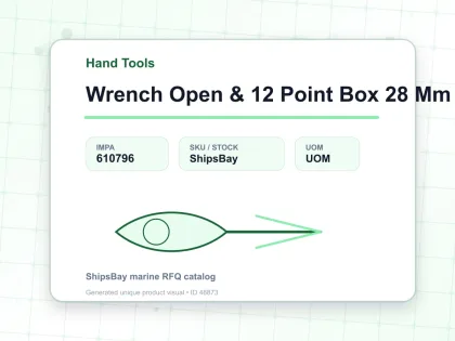Wrench Open & 12 Point Box 28 Mm - Hand Tools - IMPA 610796