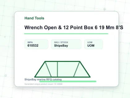 Wrench Open & 12 Point Box 6 19 Mm 8’S - Hand Tools - IMPA 610532
