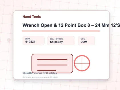 Wrench Open & 12 Point Box 8 – 24 Mm 12’S - Hand Tools - IMPA 610531