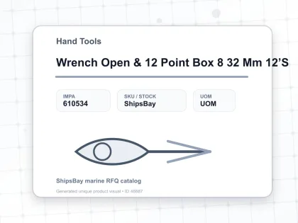 Wrench Open & 12 Point Box 8 32 Mm 12’S - Hand Tools - IMPA 610534