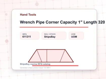 Wrench Pipe Corner Capacity 1″ Length 320 Mm - Hand Tools - IMPA 611311