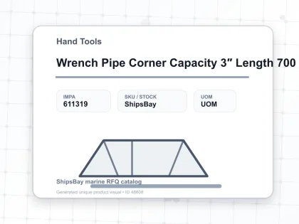 Wrench Pipe Corner Capacity 3″ Length 700 Mm - Hand Tools - IMPA 611319