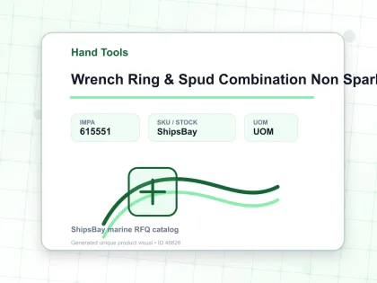 Wrench Ring & Spud Combination Non Spark 17 Mm - Hand Tools - IMPA 615551