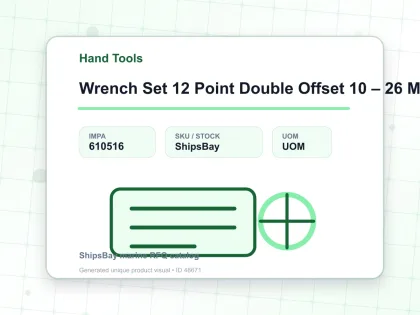 Wrench Set 12 Point Double Offset 10 – 26 Mm 6’S - Hand Tools - IMPA 610516