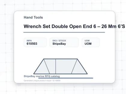 Wrench Set Double Open End 6 – 26 Mm 6’S - Hand Tools - IMPA 610503