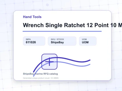 Wrench Single Ratchet 12 Point 10 Mm - Hand Tools - IMPA 611026