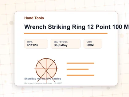 Wrench Striking Ring 12 Point 100 Mm - Hand Tools - IMPA 611123