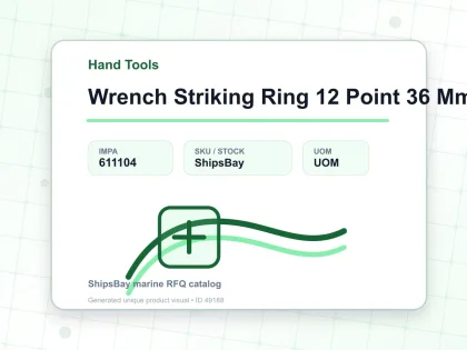 Wrench Striking Ring 12 Point 36 Mm - Hand Tools - IMPA 611104