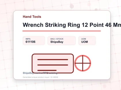Wrench Striking Ring 12 Point 46 Mm - Hand Tools - IMPA 611106