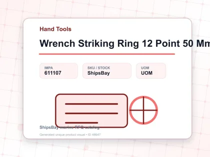 Wrench Striking Ring 12 Point 50 Mm - Hand Tools - IMPA 611107