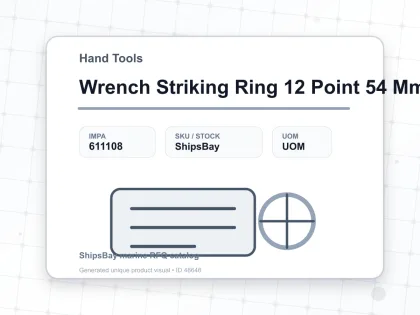 Wrench Striking Ring 12 Point 54 Mm - Hand Tools - IMPA 611108