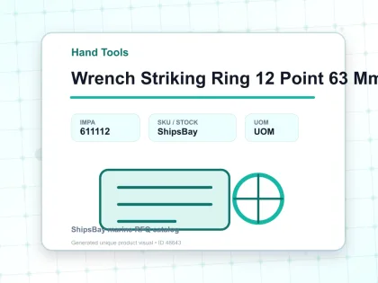 Wrench Striking Ring 12 Point 63 Mm - Hand Tools - IMPA 611112